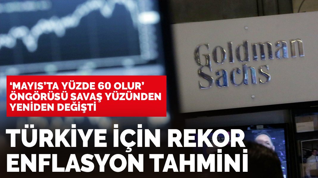 Goldman Sachs Tan T Rkiye De Rekor Enflasyon Tahmini