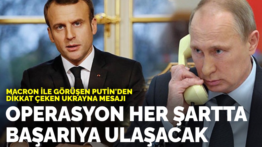 Macron Ile G R En Putin Den Dikkat Eken Ukrayna Mesaj