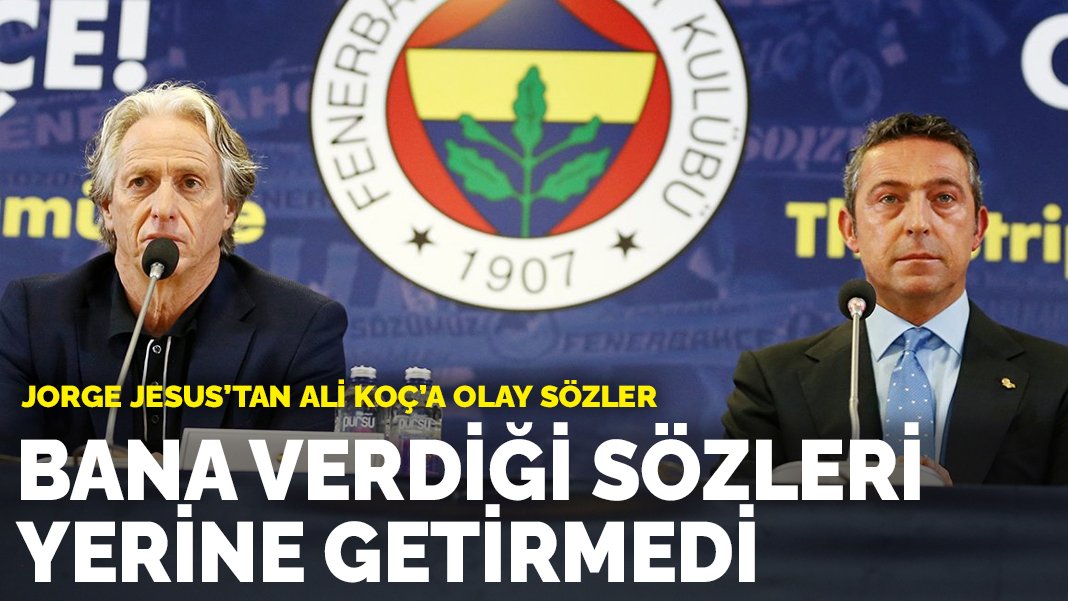 Jorge Jesus Tan Ali Ko A Olay S Zler Bana Verdi I S Zleri Yerine