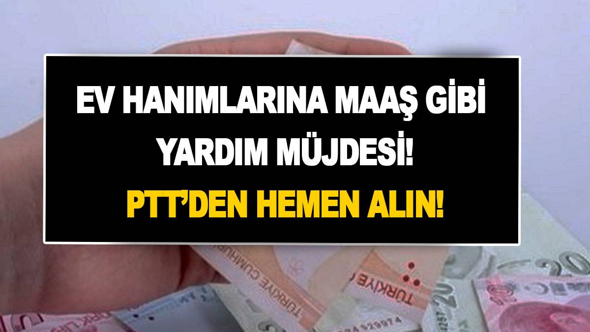 Ev hanımlarına bir müjde daha geldi 1000 TL kurban bayramı harçlığı