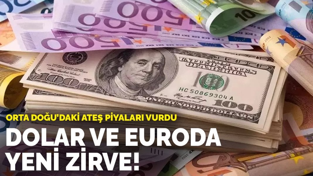 Dolar ve euroda yeni zirve Orta Doğu daki ateş piyasaları vurdu