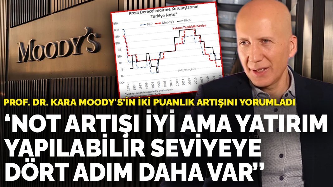 Prof Dr Kara Moody s in iki puanlık artışını yorumladı Not artışı