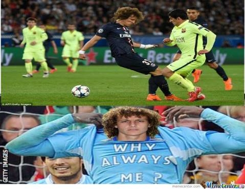 Sosyal medya David Luiz'in yediği çalımı konuşuyor 22