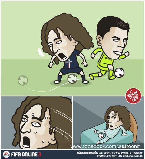 Sosyal medya David Luiz'in yediği çalımı konuşuyor 33