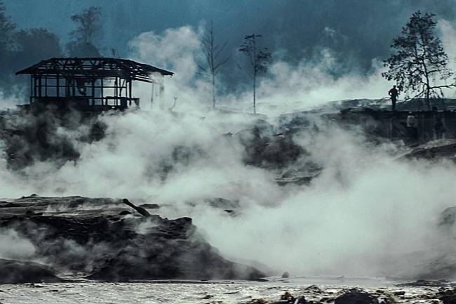 Sinabung yanardağı'nda patlama 3
