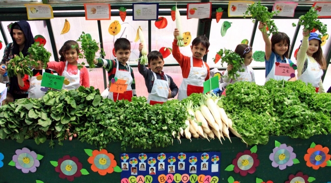 Pazarcı miniklerden renkli kareler 9