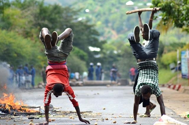 Böyle olur Afrikalı'nın protestosu... 1