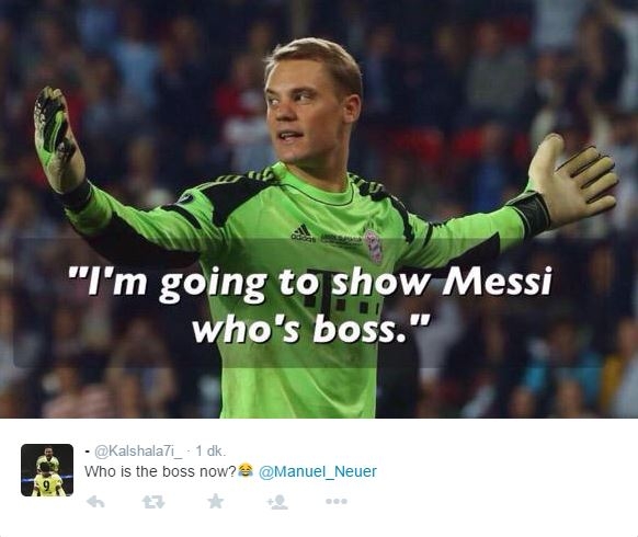 Talihsiz 'patron' Manuel Neuer 1