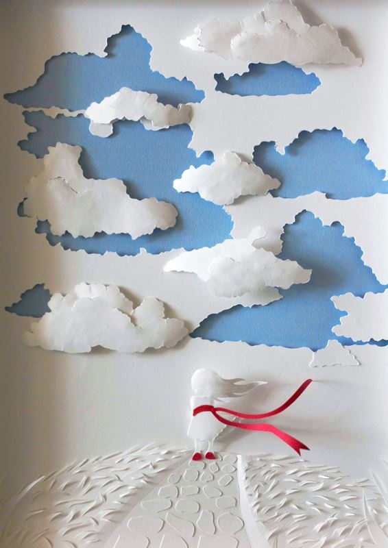 Kağıt illüstrasyonlar ile masalsı yolculuk 10