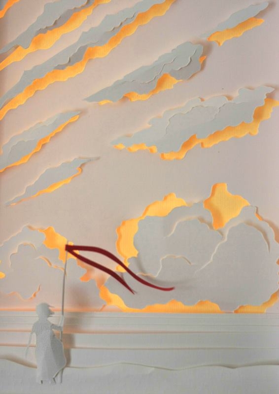 Kağıt illüstrasyonlar ile masalsı yolculuk 6