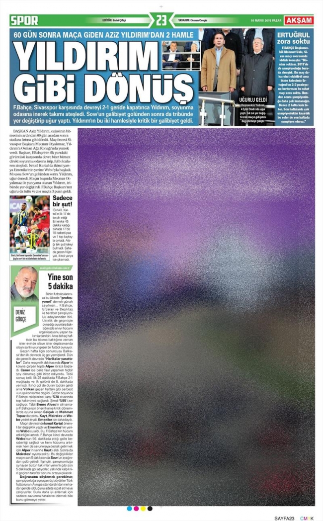 10 Mayıs Spor Manşetleri 51