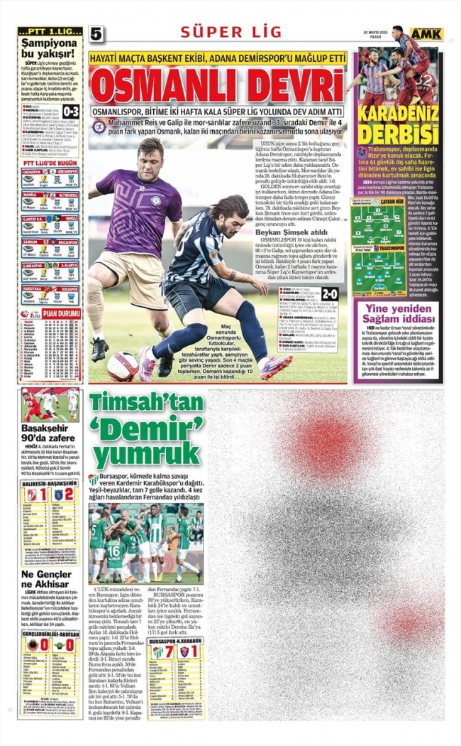 10 Mayıs Spor Manşetleri 82