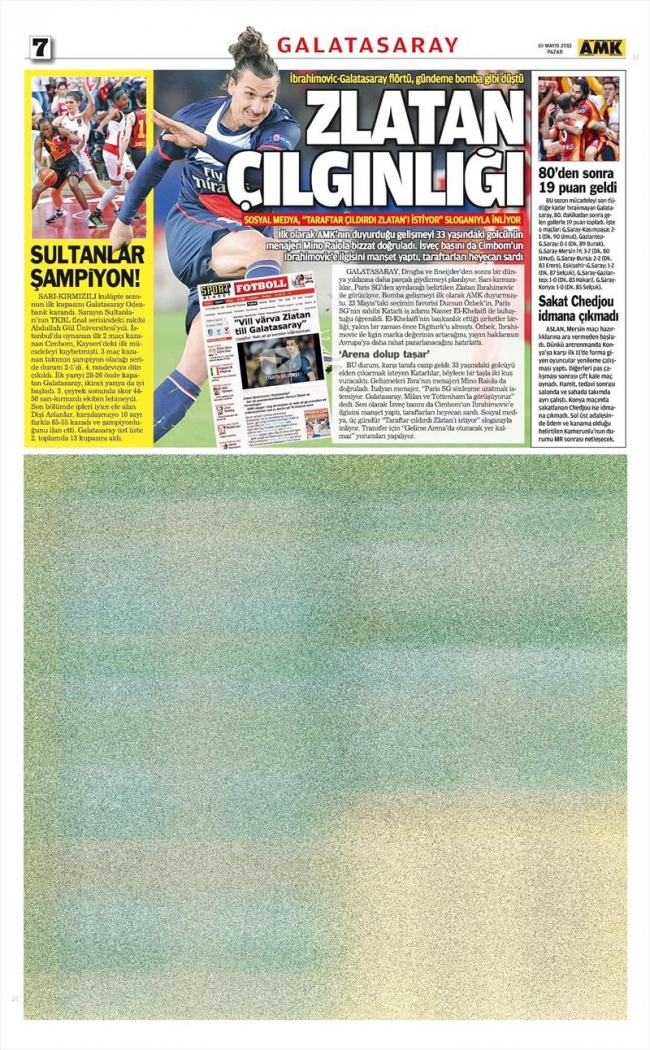 10 Mayıs Spor Manşetleri 81