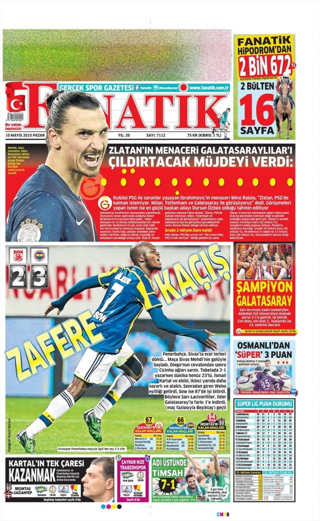 10 Mayıs Spor Manşetleri 79