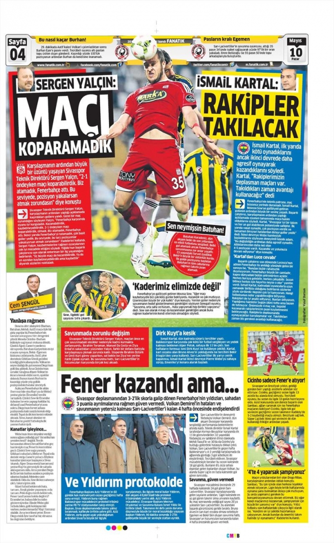 10 Mayıs Spor Manşetleri 76