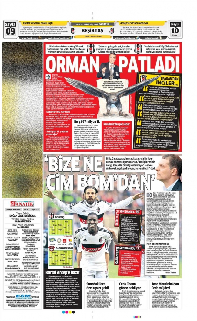 10 Mayıs Spor Manşetleri 72