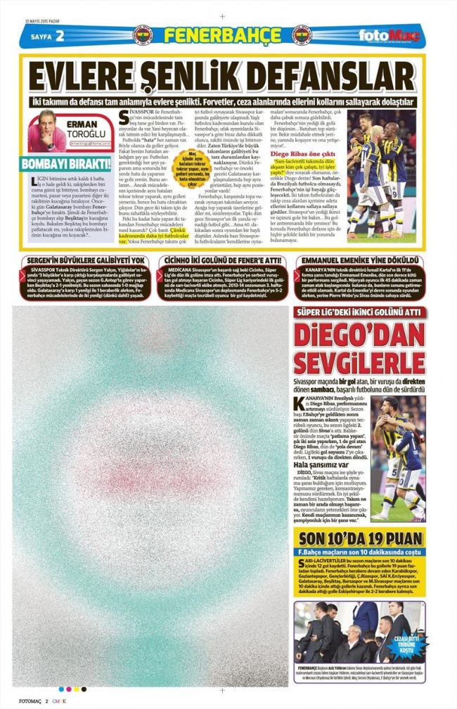 10 Mayıs Spor Manşetleri 68