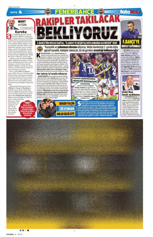 10 Mayıs Spor Manşetleri 66