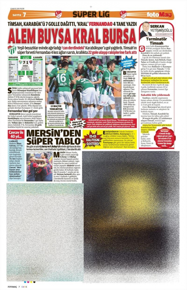 10 Mayıs Spor Manşetleri 63