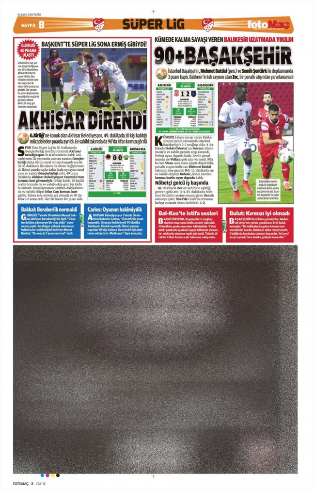 10 Mayıs Spor Manşetleri 62