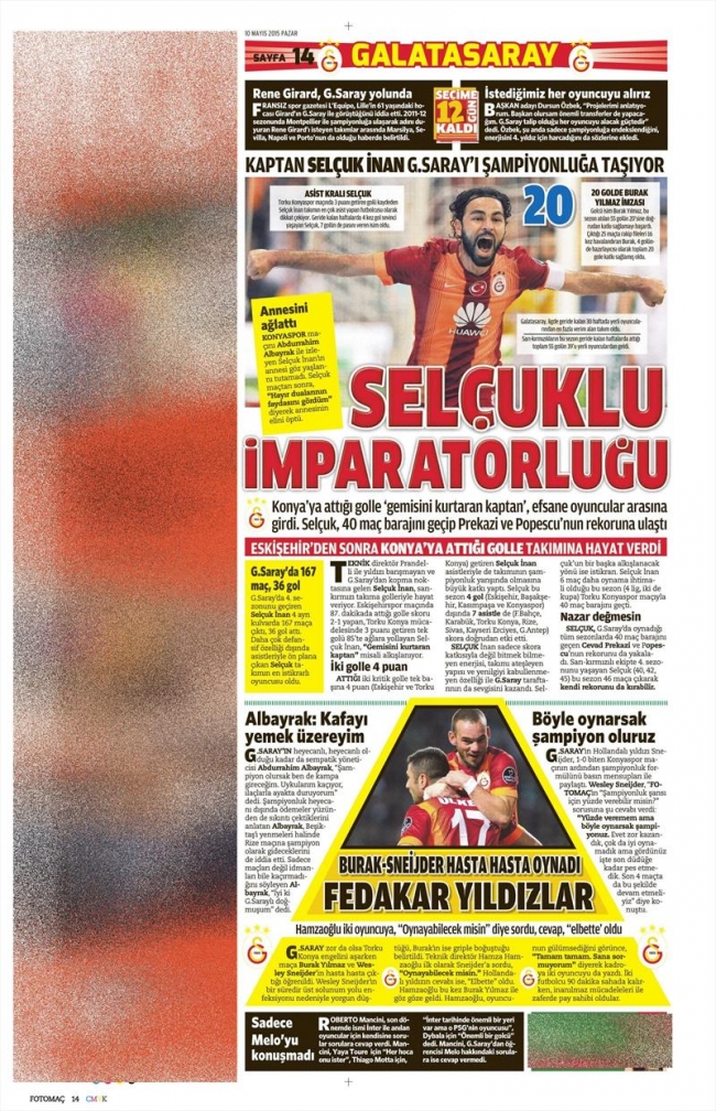 10 Mayıs Spor Manşetleri 57