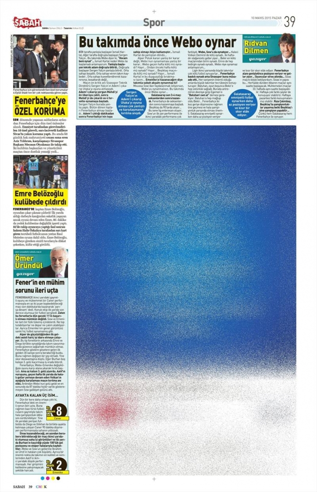 10 Mayıs Spor Manşetleri 21