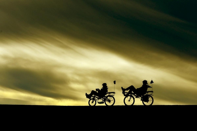 Yatay bisikletle dünya turu 1