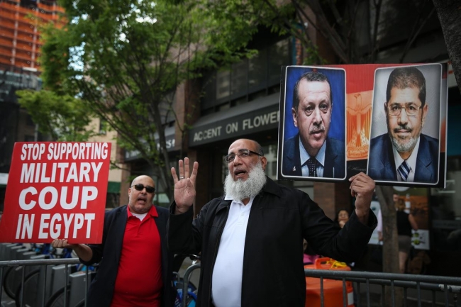 NewYork'ta Mursi'ye destek protestosu 1
