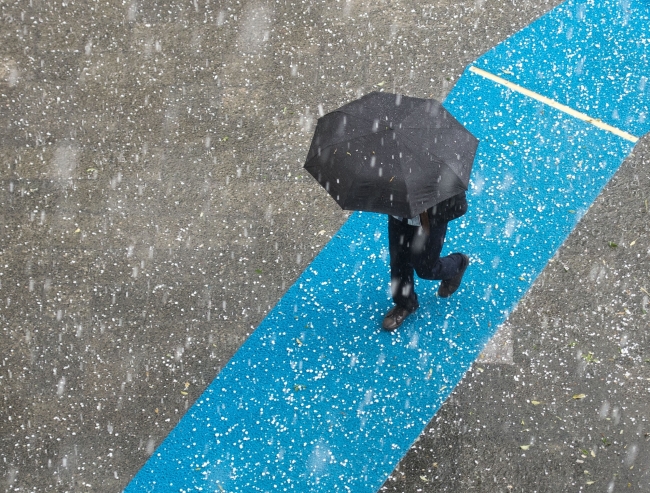 Başkent'te dolu baskını 2