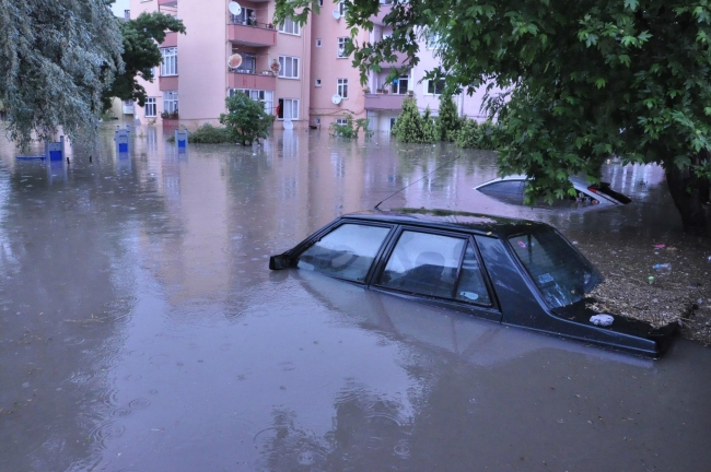 Çerkezköy sular altında 1