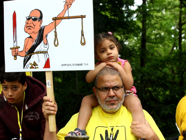 Sisi'ye Almanya'da Rabia protestosu 12