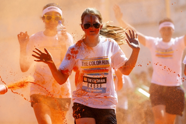 Londra'daki Color Sky koşusundan kareler 1