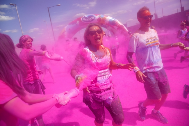 Londra'daki Color Sky koşusundan kareler 4