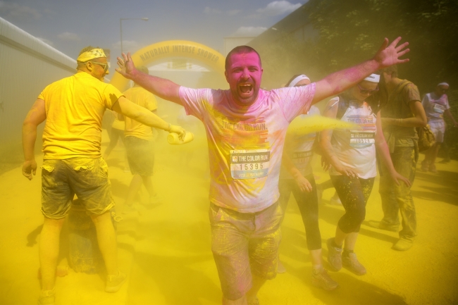 Londra'daki Color Sky koşusundan kareler 6