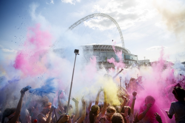 Londra'daki Color Sky koşusundan kareler 7