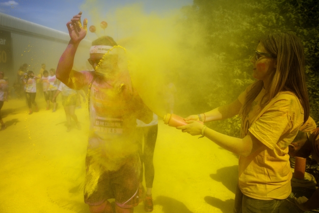 Londra'daki Color Sky koşusundan kareler 8