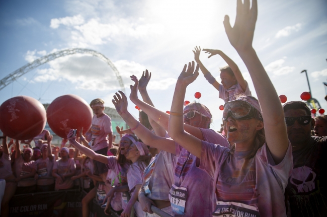 Londra'daki Color Sky koşusundan kareler 11