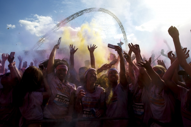 Londra'daki Color Sky koşusundan kareler 13