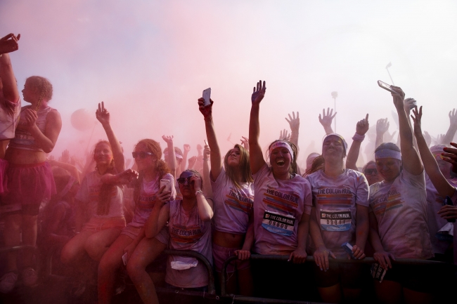 Londra'daki Color Sky koşusundan kareler 15