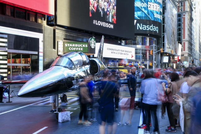 Times meydanına uçak indi 4