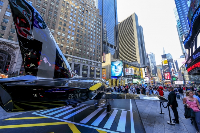 Times meydanına uçak indi 10