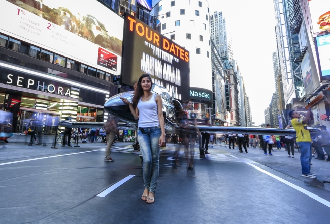 Times meydanına uçak indi 11