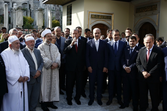 Erdoğan Eyüp Sultan'ın huzurunda 2