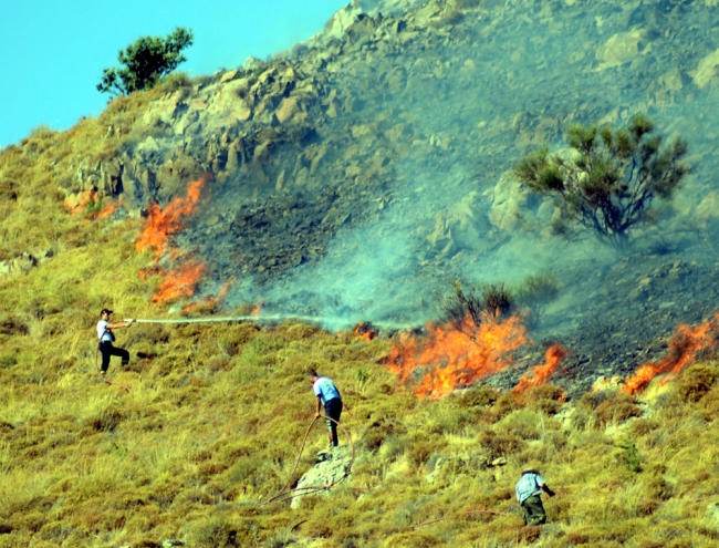 Bodrum'da korkutan yangın 4
