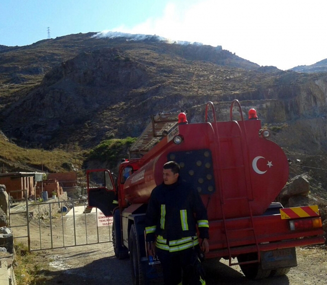 Bodrum'da korkutan yangın 1