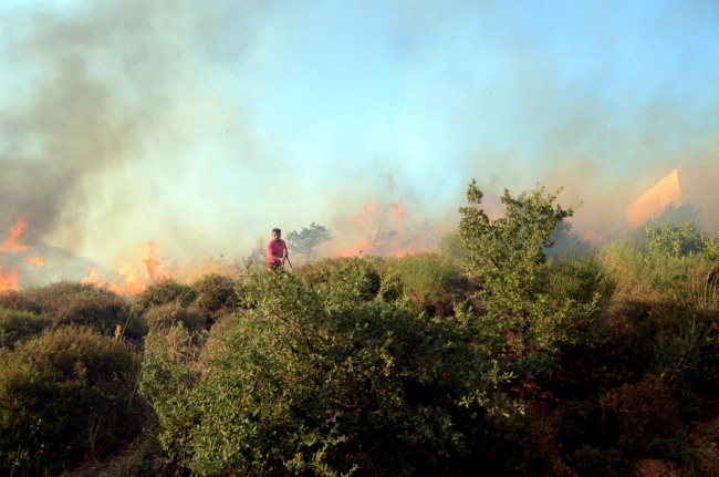 Bodrum'da korkutan yangın 5