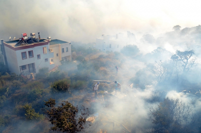 Bodrum'da korkutan yangın 3