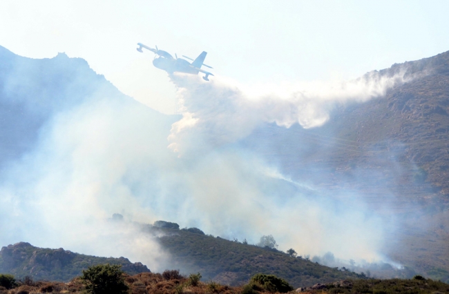 Bodrum'da korkutan yangın 7