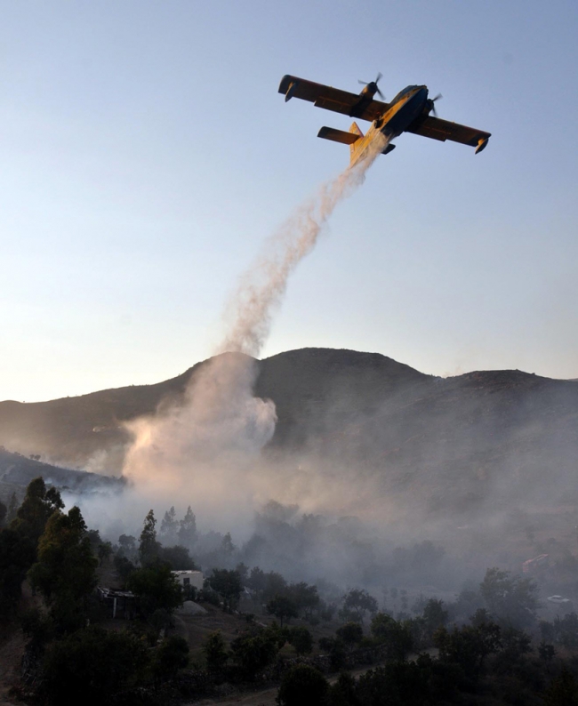 Bodrum'da korkutan yangın 11