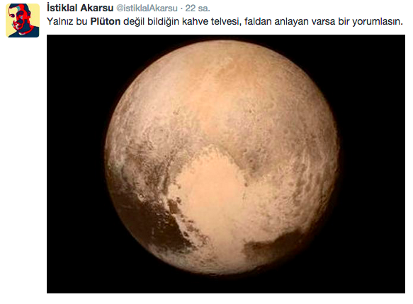 Sosyal medyada Plüton 1